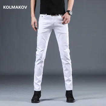 2022 nový príchod štyroch ročných období, džínsy muži móda pružnosť pánske džínsy muž bavlna džínsy, nohavice,modrá biela čierna veľkosť 28-36