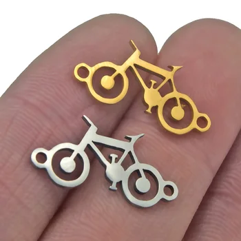 5 ks Nehrdzavejúca Oceľ Kúzlo Náhrdelník pre Ženy Muž Klasické Cyklistické Gold/Oceľ Farba Choker Príveskom Náhrdelník Zapojenie Šperky
