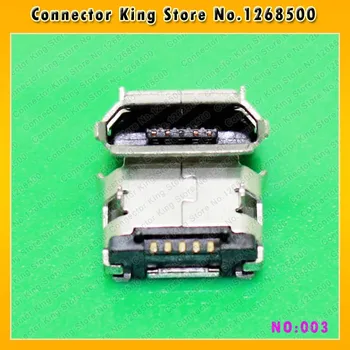 ChengHaoRan 50pcs/veľa, Micro USB, 5P,5-pin Micro USB Konektor,5Pins Micro USB Konektor Chvost Plnenie zásuvky,MC-003