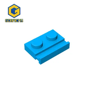 Gobricks 10PCS MOC Tehly, DOSKY 1X2 SO šmýkačkou kompatibilný s 32028 detské hračky DIY Montáž Stavebné Bloky Technické