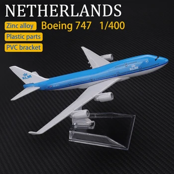 Kovové Lietadlo Model1:400 16 cm Holland America Boeing 747 Kovové Repliky Zliatiny Materiálu Letecká Simulácia, detské Hračky, Darčeky