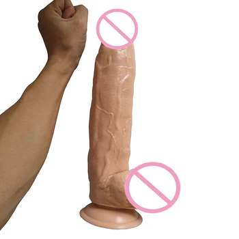 Super Hrubé Obrovské Dildo 12 palcový Extrémne Veľké Realistické Dildo Pevná prísavka Penis Dick Dong Sex Produkt pre Ženy Sexuálne Hračky
